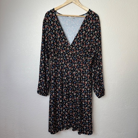 Boden Dress Womens US 16-18R Black Willow Jersey Dress European Classic Preppy - Picture 9 of 15